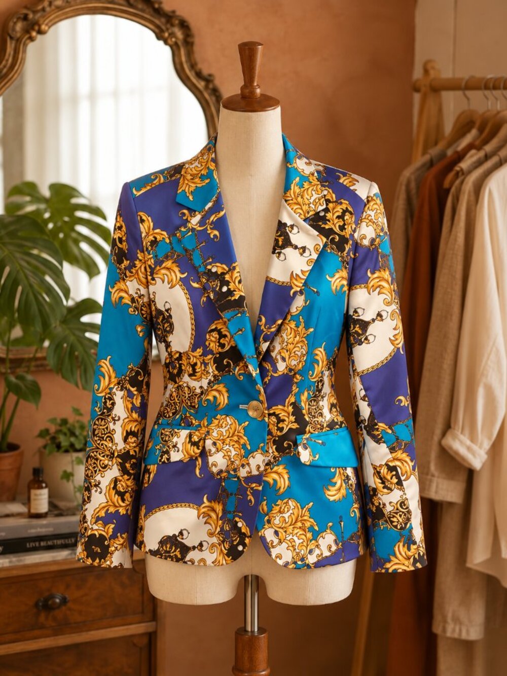 Blue and Gold Blazer